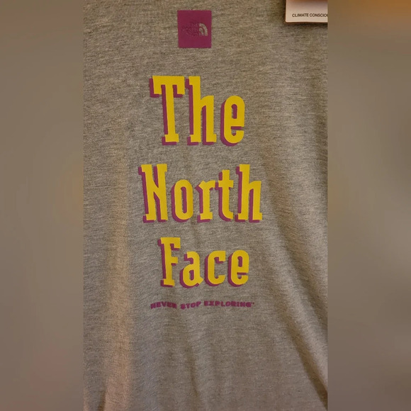 The North Face Heather Grey XXL Short Sleeve Tee - Picture 2 of 4